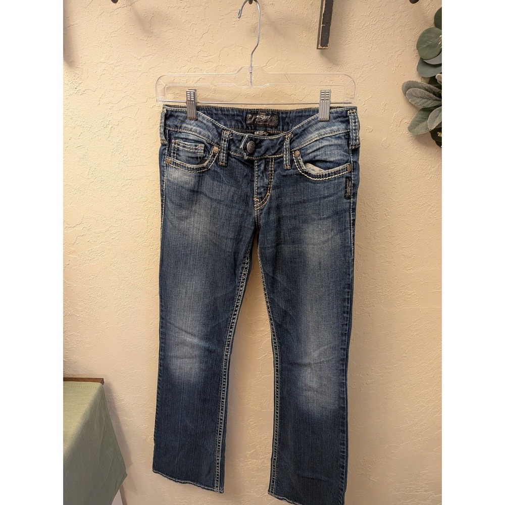 Silver Jeans‎ Co Womens Bootcut Jeans Blue Denim W29 L33 Medium Wash